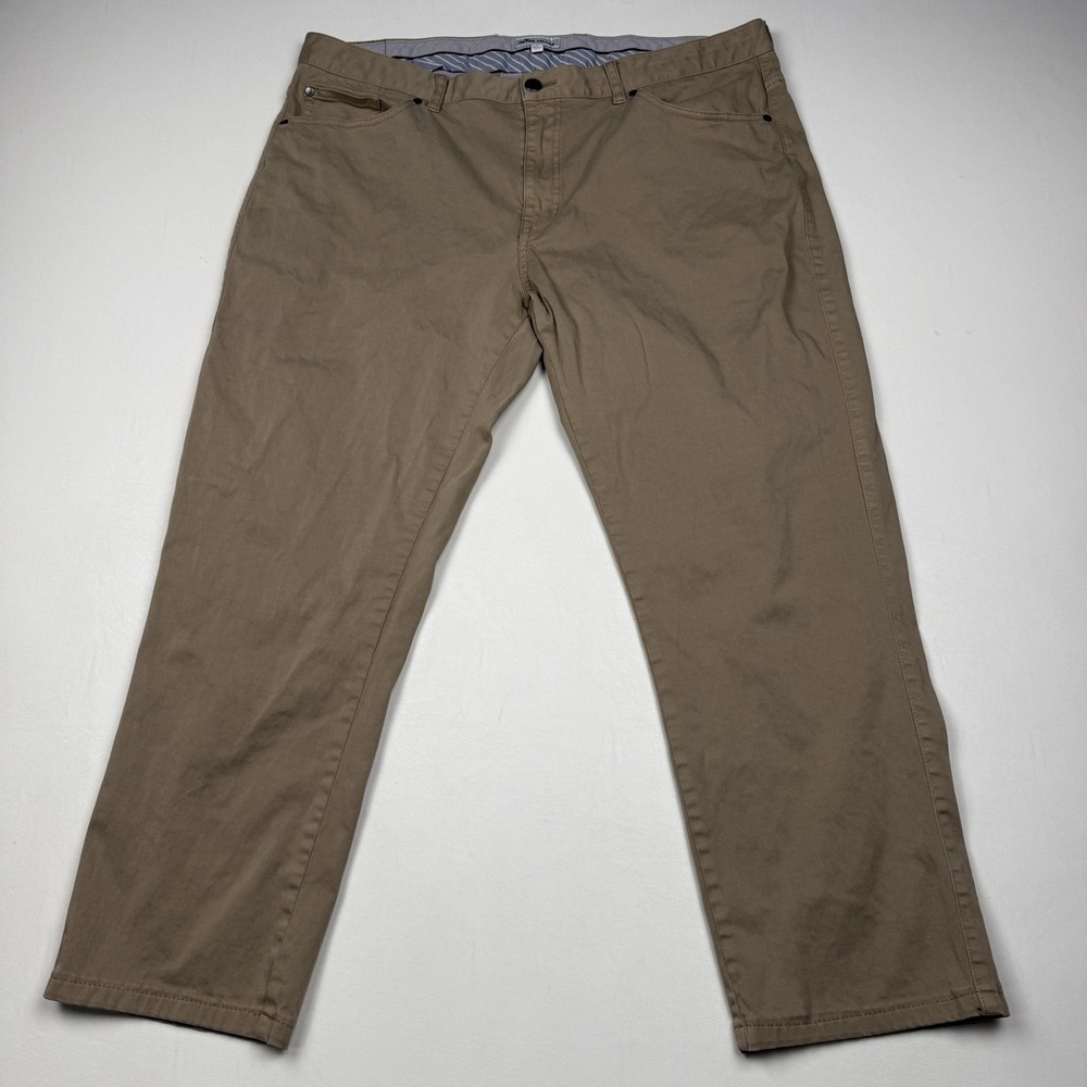 Peter Millar Pants Mens 38x26 Beige Stretch Canvas Chino 5 Pocket Casual Travel
